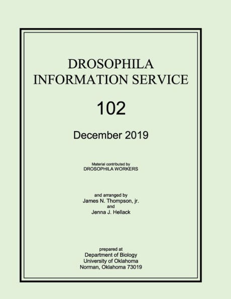 Drosophila Information Service, 2019, Volume 102