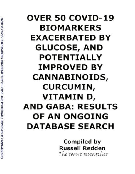 Over 50 Covid-19 Biomarkers Exacerbated By Glucose, And Potentially Improved By Cannabinoids, Curcumin, Vitamin D, And Gaba: Results Of An Ongoing Database Search