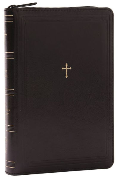 Nkjv Compact Paragraph-Style Bible W/ 43,000 Cross References, Black Leathersoft With Zipper, Red Letter, Comfort Print: Holy Bible, New King James Version: Holy Bible, New King James Version