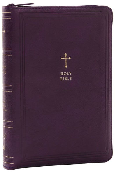 Kjv Compact Bible W/ 43,000 Cross References, Purple Leathersoft With Zipper, Red Letter, Comfort Print: Holy Bible, King James Version: Holy Bible, King James Version
