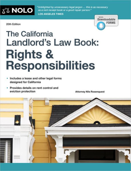 California Landlord'S Law Book, The: Rights & Responsibilities (California Landlord'S Law Book : Rights And Responsibilities)