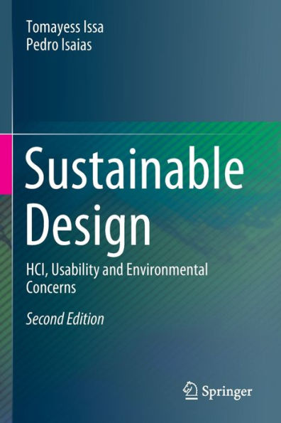 Sustainable Design: Hci, Usability And Environmental Concerns