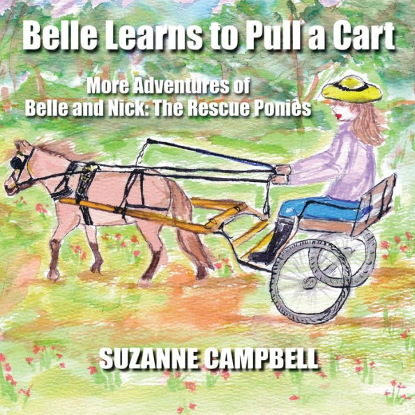 Belle Learns To Pull A Cart