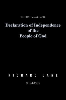 Declaration Of Independence Of The People Of God: Yeshua Ha-Mashiach, Check Mate