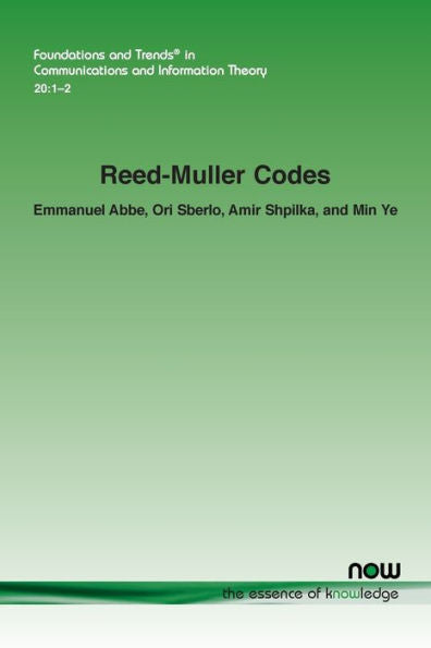 Reed-Muller Codes (Foundations And Trends(R) In Communications And Information)