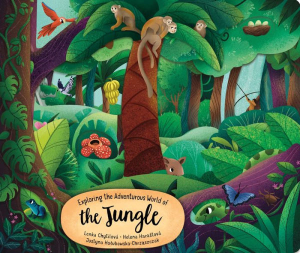 Exploring The Adventurous World Of The Jungle (Happy Fox Books) Board Book For Kids Ages 3-6 - Delves Deeper Into The Trees And Vines With Each Page Turn, With Educational Facts And Vocabulary Words