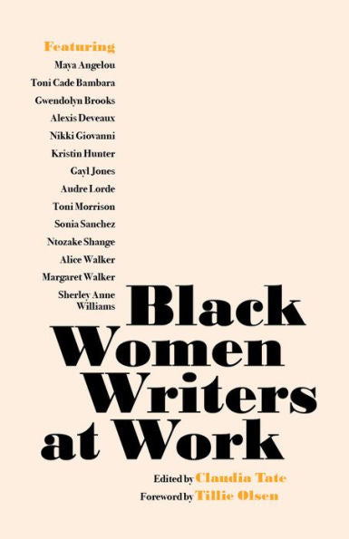 Black Women Writers At Work
