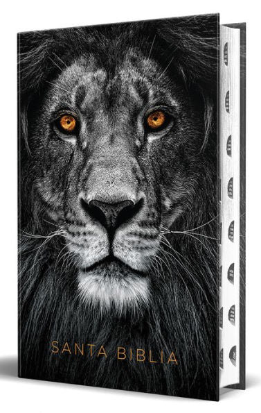 Biblia Rvr 1960 Letra Grande Tamaño Manual, Tapa Dura León De Juda Con Índice / Spanish Bible Rvr 1960 Handy Size Large Print Hardcover Lion Of Judah With In