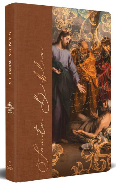 Biblia Rvr 1960 Letra Grande, Tamaño Manual, Tapa Dura De Tela Jesús Sana / Span Ish Bible Rvr 1960 Handy Size Large Print Tapa dura Tela Jesus Heals