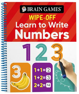 Brain Games Wipe-Off - Learn To Write: Numbers (Kids Ages 3 To 6)