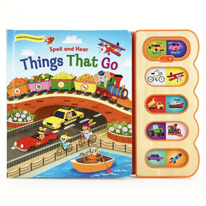 Things That Go - Hear-It/Spell-It Children'S Vehicle Sound Book For Toddler (Early Bird Sound Books)