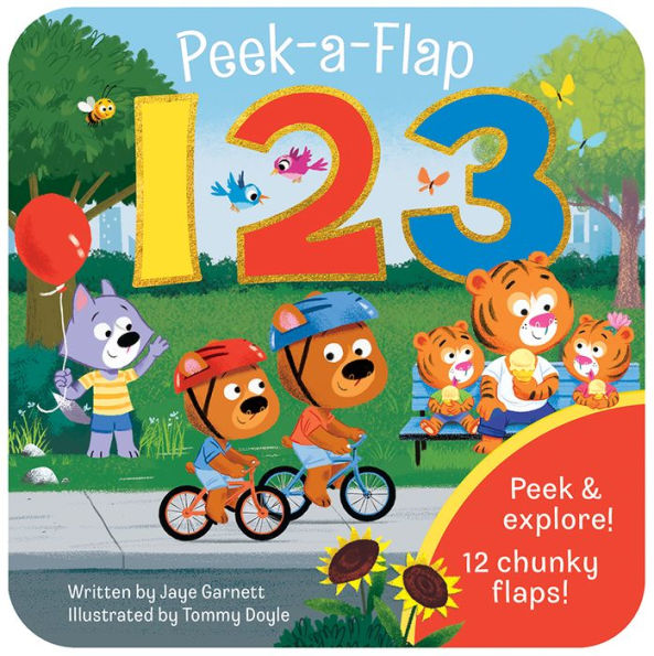 Peek-A-Flap 123 - Lift-A-Flap Board Book For Curious Minds And Little Learners; Numbers & Counting Fun For Preschoolers & Toddlers