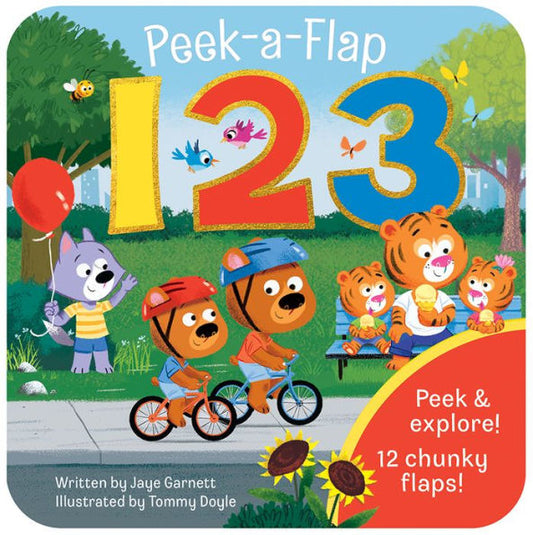 Peek-A-Flap 123 - Lift-A-Flap Board Book For Curious Minds And Little Learners; Numbers & Counting Fun For Preschoolers & Toddlers