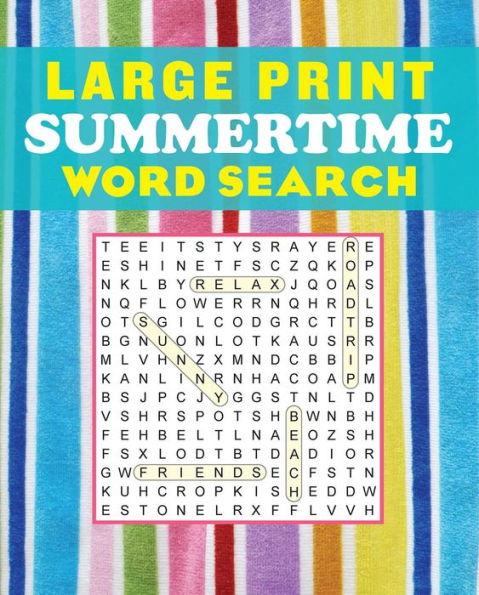 Large Print Summertime Word Search (Large Print Puzzle Books)