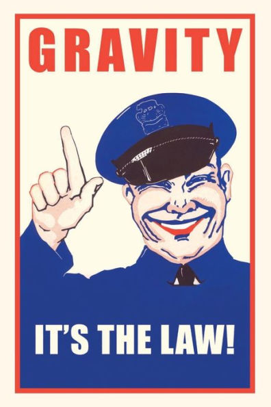 Vintage Journal Gravity, It's The Law (Pocket Sized - Found Image Press Journals)