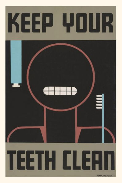 Vintage Journal Keep Your Teeth Clean (Pocket Sized - Found Image Press Journals)