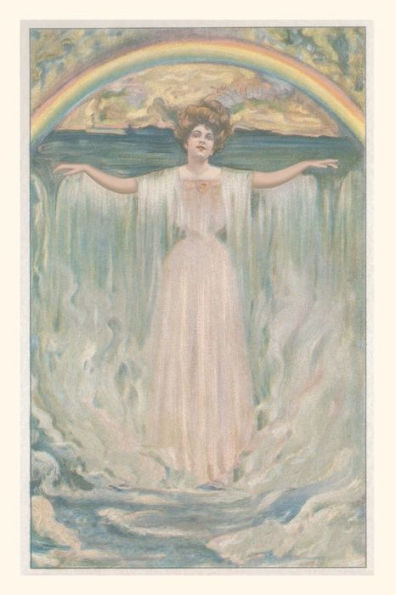 Vintage Journal Woman With Rainbow (Pocket Sized - Found Image Press Journals)