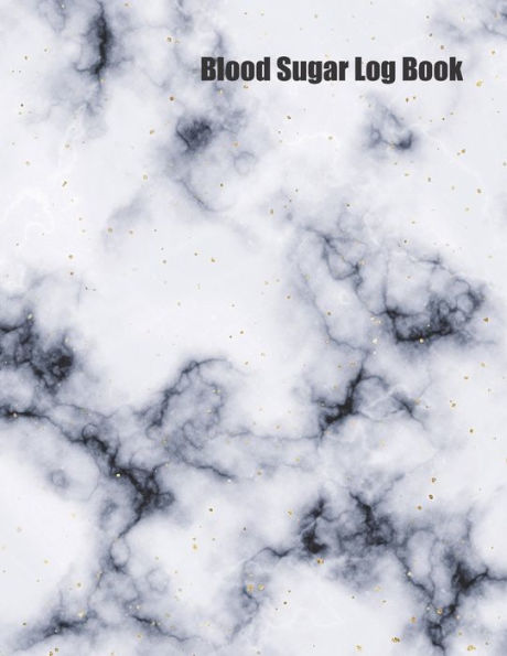 Blood Sugar Log Book: Track Important Diabetes Information Daily | Weekly Logs | Record Glucose Levels 4x a Day, 7 Days a Week | White Marble Design | Bonus Coloring Pages!