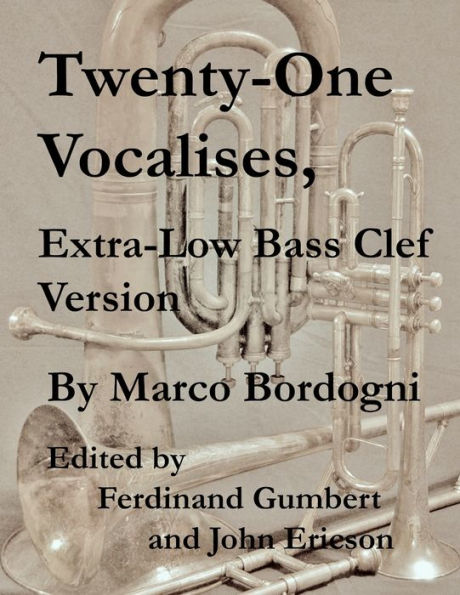 Twenty-One Vocalises, Extra-Low Bass Clef Version