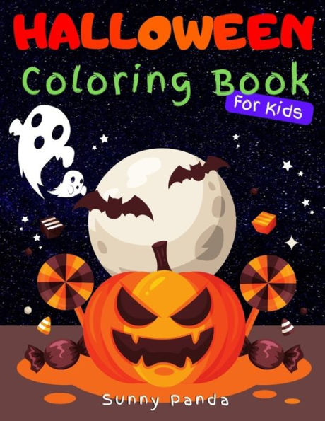 Halloween Coloring Book For Kids: Ages 4 - 8