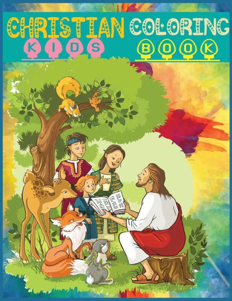 Christian Kids Coloring Book: 50+designs One side Bible Coloring Book For Kids | Inspirational Books For Kids Or Teens Large Print -8.5x11 Inches.
