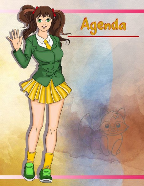 Agenda Semainier Universel « Manga »: Agenda perpétuel et prise de notes – Grande taille et gros caractère - avec couverture et intérieur « Manga » ... (21,6 x 28 cm – 8,5” x 11”) (French Edition)