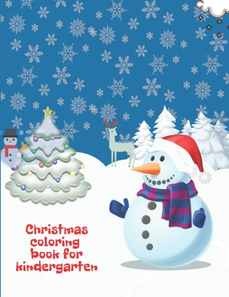 Libro para colorear navideño para jardín de infantes: 80 páginas para colorear sobre un tema navideño. 8,5 x 11 pulgadas.