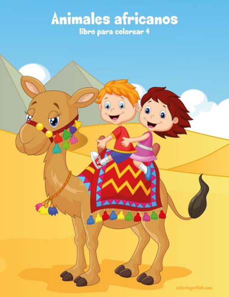 Animales africanos libro para colorear 4 (Spanish Edition)