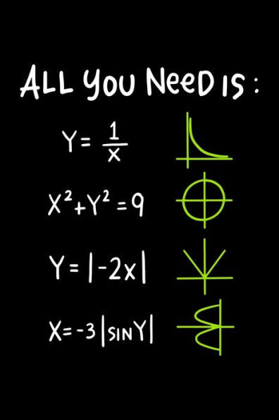 Al You Need Is Love: Lustiges Mathe Design Notizbuch mit über 110 karierte Seiten in DIN A5 Größe