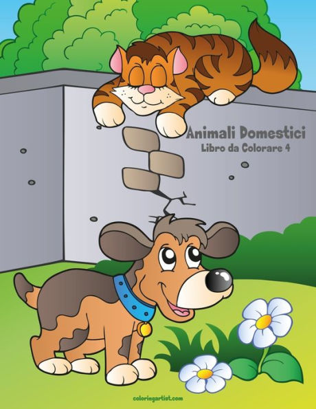 Animali Domestici Libro da Colorare 4 (Italian Edition)
