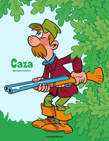 Caza libro para colorear 1 (Spanish Edition)