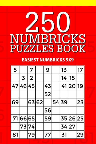 Libro de rompecabezas de 250 Numbricks: Numbricks más fácil 9x9 (Colección Numbricks)