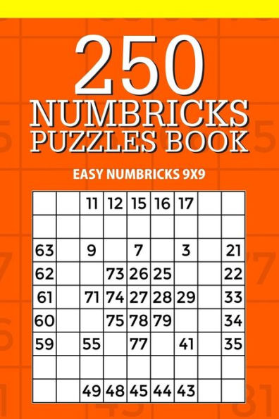 Libro de rompecabezas de 250 Numbricks: Easy Numbricks 9x9 (Colección Numbricks)