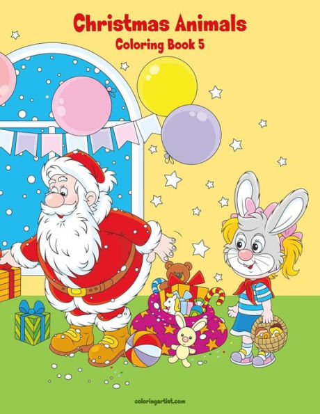 Christmas Animals Coloring Book 5