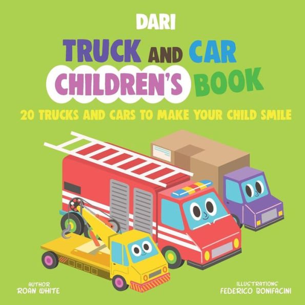 Libro infantil Dari Truck and Car: 20 camiones y automóviles para hacer sonreír a su hijo