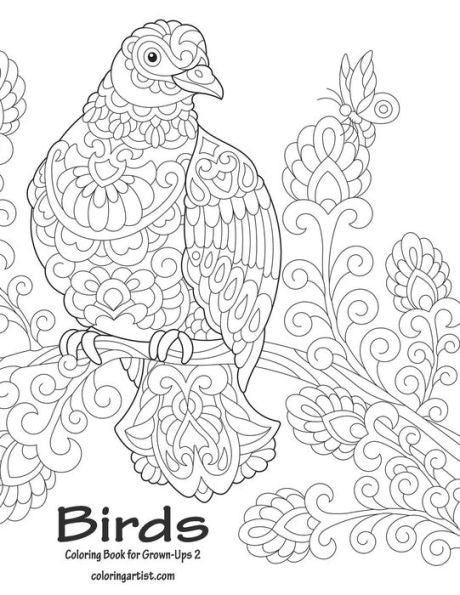 Birds Coloring Book for Grown-Ups 2