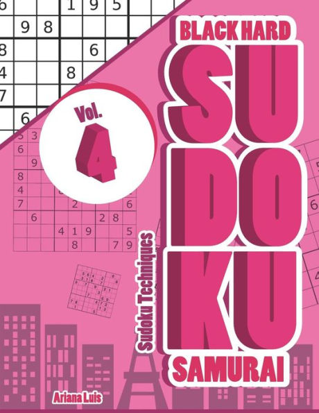 Black Hard Sudoku Samurai Vol.4: Sudoku Techniques