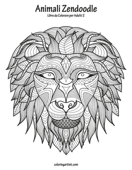 Animali Zendoodle Libro da Colorare per Adulti 2 (Italian Edition)