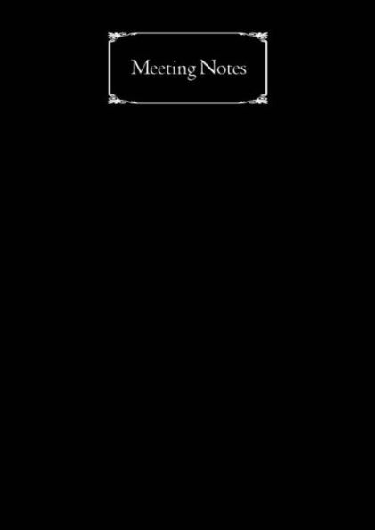 Meeting Notes Notepad A4