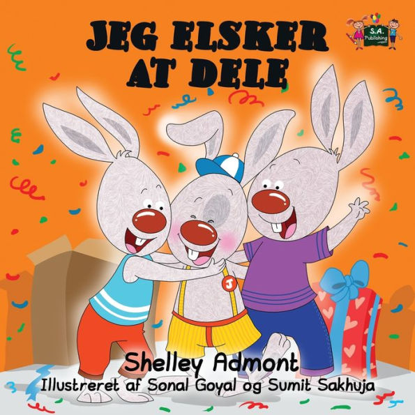 Jeg elsker at dele : I Love to Share (Danish Edition)