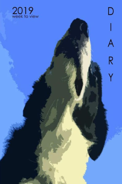 Agenda 2019 Semana para ver: Diseño de retrato de Border Collie para amantes de los perros
