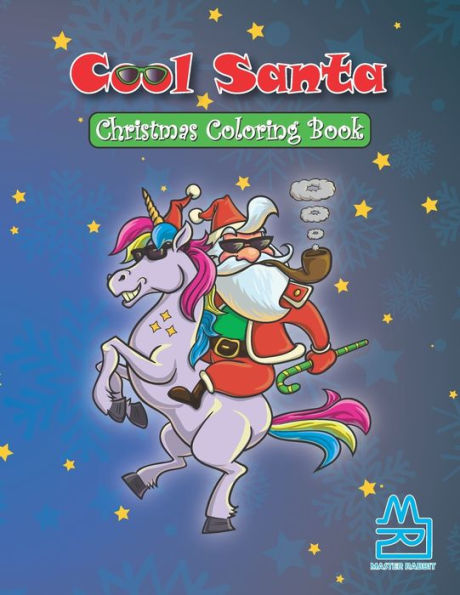 COOL SANTA Christmas Coloring Book: Divertido libro para colorear de elementos navideños para niños y adultos (Cool Coloring Book)