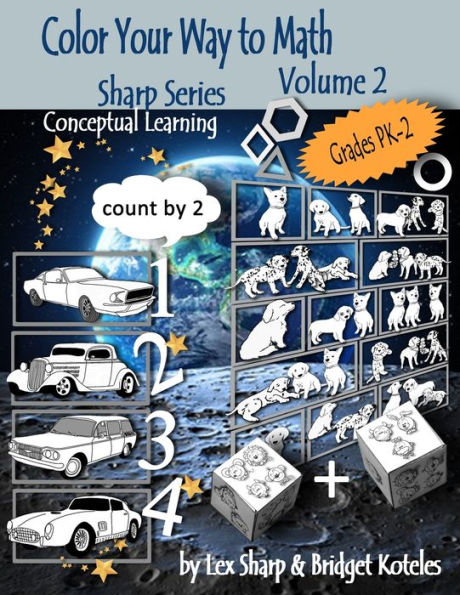 Color Your Way to Math: Volume 2 (Sharp Series, Math)