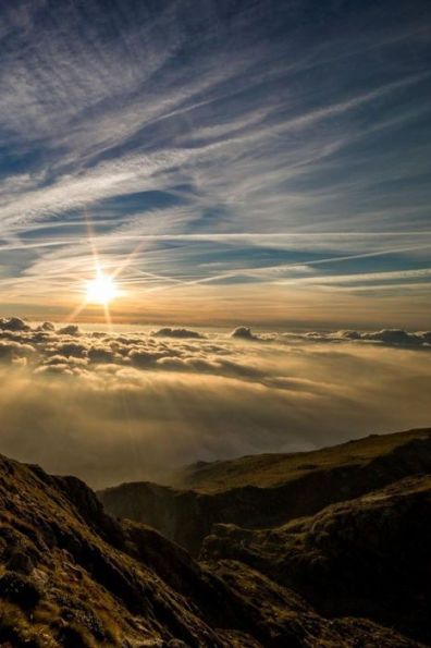 DAWN ABOVE THE CLOUDS: Peace in the morning.