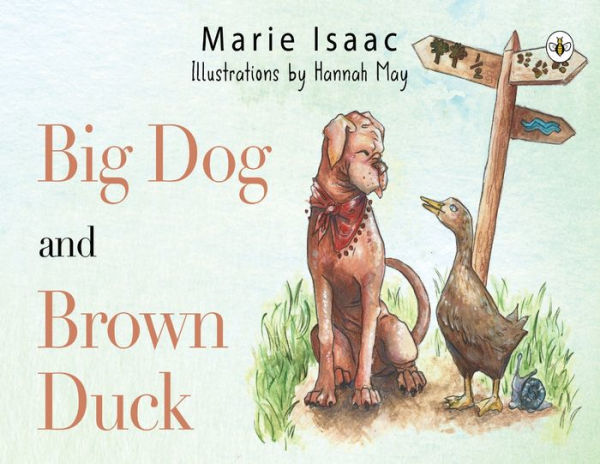 Big Dog And Brown Duck