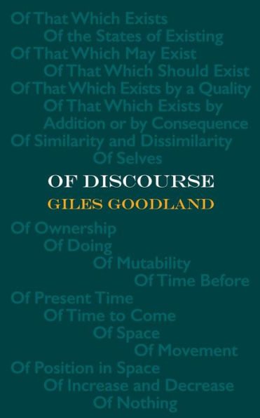 Of Discourse - 9781874400875