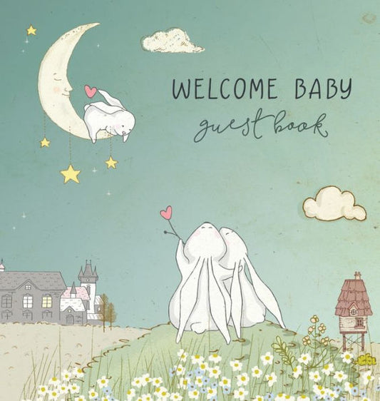 BABY SHOWER GUEST BOOK with GIFT LOG (HARDCOVER) for Baby Naming Day, Baby Shower Party, Christening or Baptism Ceremony, Welcome Baby Party: A Keepsake Baby Book for Welcome Wishes for Baby