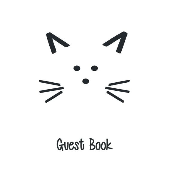 Cat Guest Book, Guests Comments, B&B, Visitors Book, Vacation Home Guest Book, Beach House Guest Book, Comments Book, Visitor Book, Holiday Home, Retreat Centres, Family Holiday Guest Book (Hardback)
