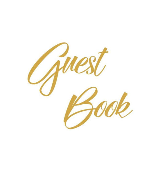 Gold Guest Book, Weddings, Anniversary, Party's, Special Occasions, Wake, Funeral, Memories, Christening, Baptism, Visitors Book, Guests Comments, ... Comments Book and Visitor Book (Hardback)