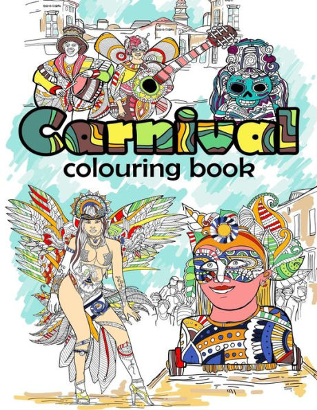 Libro para colorear de carnaval: diversión para colorear para adultos, relajación y escape para aliviar el estrés (color en diversión)